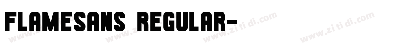 FlameSans Regular字体转换